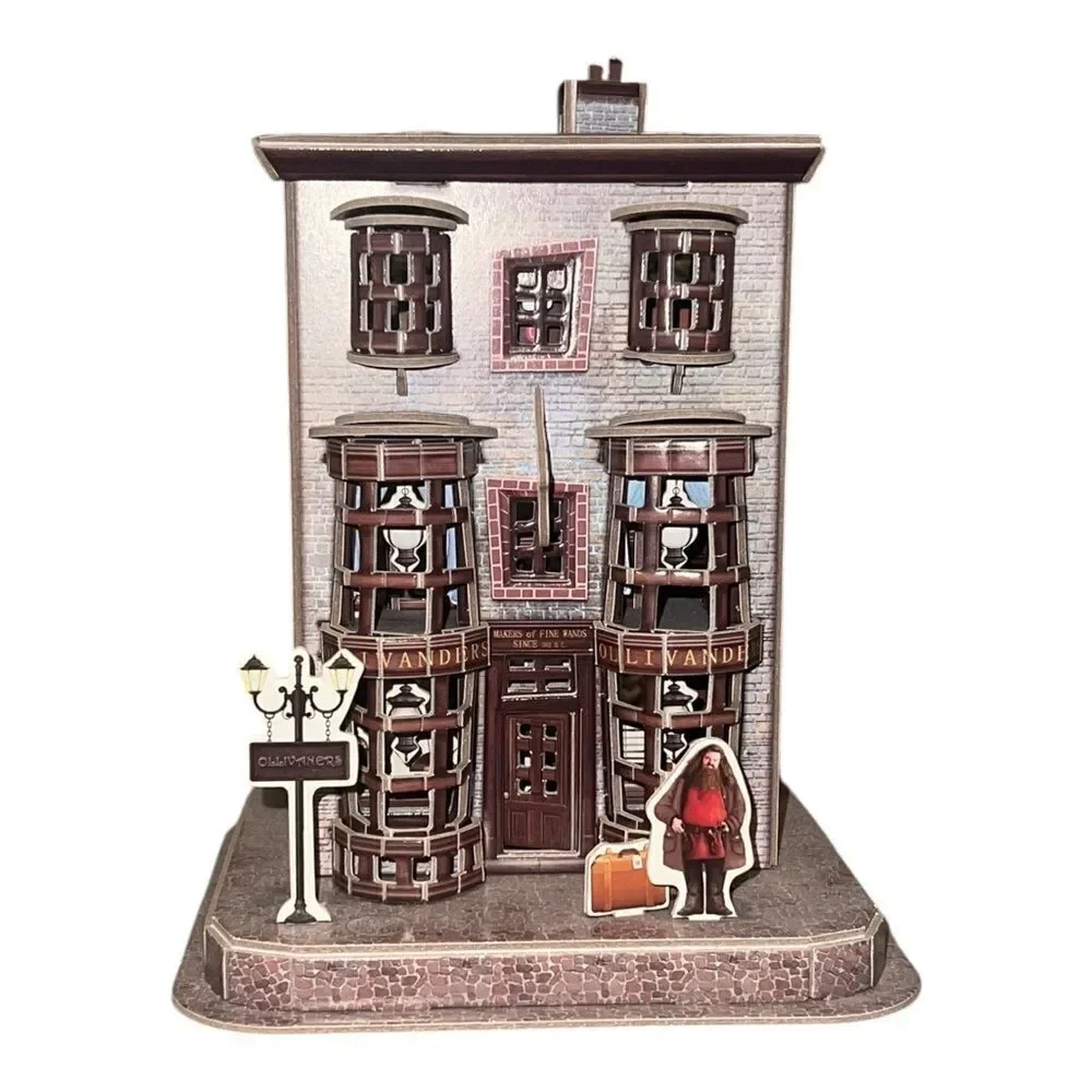 3D Puzzle Harry Potter Ollivanders Wand Shop 66 Pc 3D Jigsaw Assembled